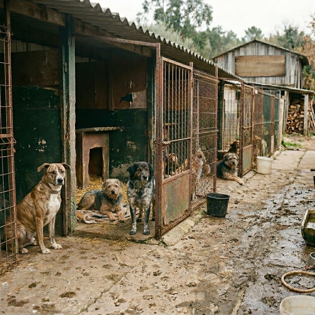 Animais resgatados pela Fundação Quatro Patas